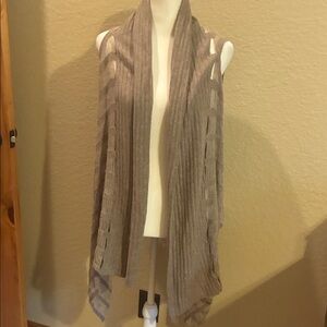 Miss Me long cardigan knit vest.  EUC